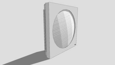 简约造型空调SU模型下载_sketchup草图大师SKP模型