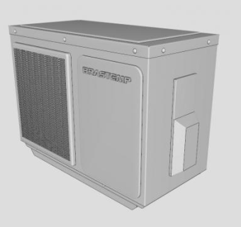 分体式壁挂式空调SU模型下载_sketchup草图大师SKP模型
