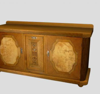 中式时尚餐边柜SU模型下载_sketchup草图大师SKP模型