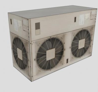 壁挂窗式空调SU模型下载_sketchup草图大师SKP模型