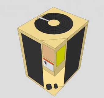 现代中央空调SU模型下载_sketchup草图大师SKP模型