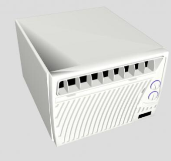 白色窗式空调SU模型下载_sketchup草图大师SKP模型