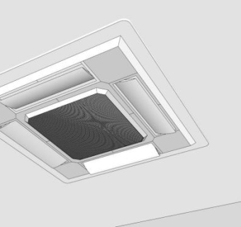 吊顶式空调SU模型下载_sketchup草图大师SKP模型