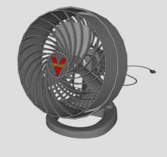 迷你台扇SU模型下载_sketchup草图大师SKP模型