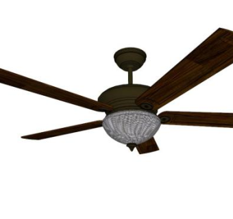 转业吊扇风扇SU模型下载_sketchup草图大师SKP模型