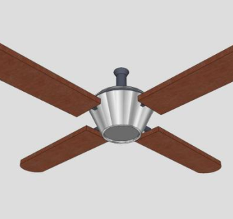 现代吊扇SU模型下载_sketchup草图大师SKP模型