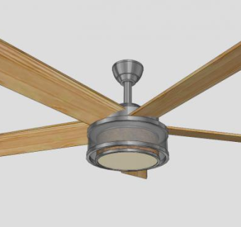 切萨皮克叶片吊扇SU模型下载_sketchup草图大师SKP模型