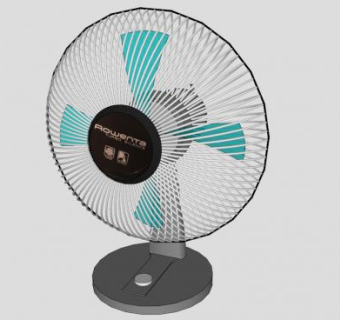 台扇电风扇SU模型下载_sketchup草图大师SKP模型