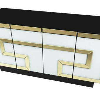 高档现代餐具柜SU模型下载_sketchup草图大师SKP模型