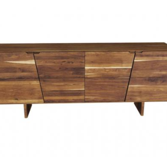 实木简约餐边柜SU模型下载_sketchup草图大师SKP模型