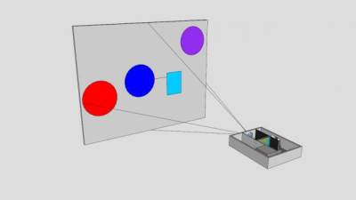 液晶投影仪SU模型下载_sketchup草图大师SKP模型