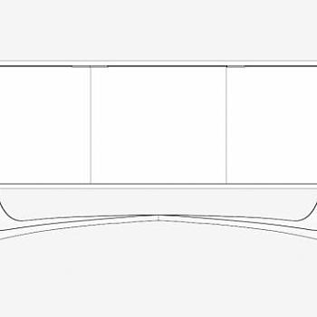 时尚独特<em>餐具</em>柜SU模型下载_sketchup草图大师SKP模型