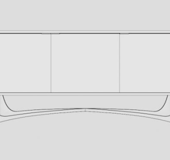 时尚独特餐具柜SU模型下载_sketchup草图大师SKP模型
