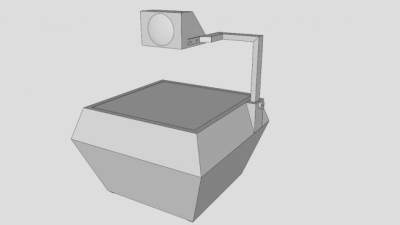 教育会议投影仪SU模型下载_sketchup草图大师SKP模型