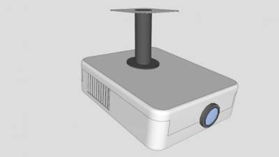 家庭影院顶装投影仪SU模型下载_sketchup草图大师SKP模型