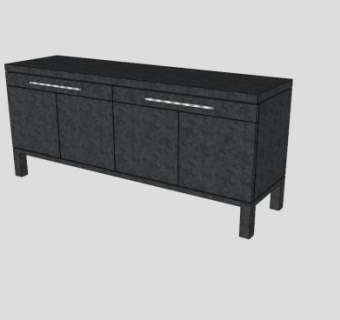 宜家自助餐桌柜SU模型下载_sketchup草图大师SKP模型