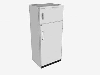 双门式电气冰箱SU模型下载_sketchup草图大师SKP模型