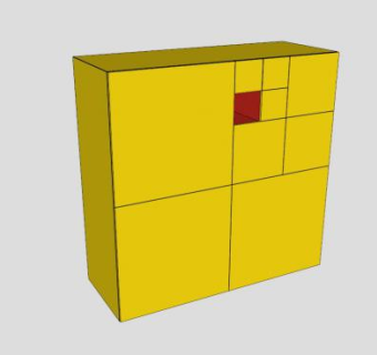 宜家黄色餐边柜SU模型下载_sketchup草图大师SKP模型
