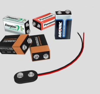 9伏电池锂电池SU模型_su模型下载 草图大师模型_SKP模型