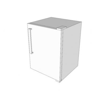 立方迷你型电冰箱SU模型下载_sketchup草图大师SKP模型