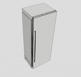 普通电冰箱SU模型下载_sketchup草图大师SKP模型