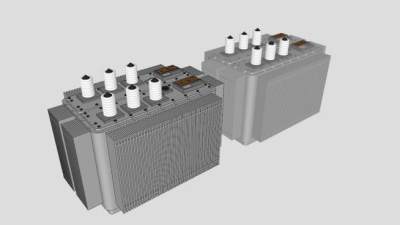变压器的SU模型设计_su模型下载 草图大师模型_SKP模型