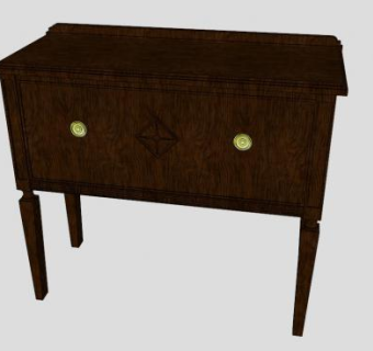 木柜餐具柜自助餐SU模型下载_sketchup草图大师SKP模型