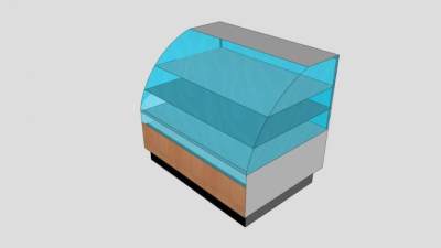 冷藏糕点盒冰柜SU模型下载_sketchup草图大师SKP模型