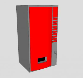 自动售货机冰柜SU模型下载_sketchup草图大师SKP模型