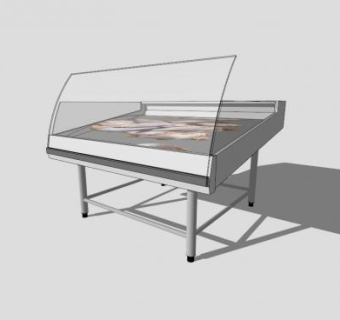 橱窗冰柜冷藏柜SU模型下载_sketchup草图大师SKP模型