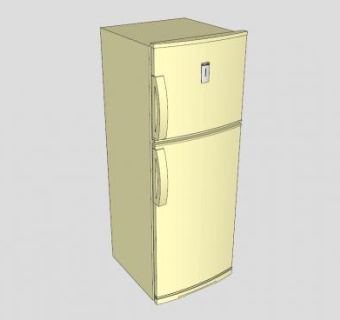 三洋冰箱SU模型下载_sketchup草图大师SKP模型