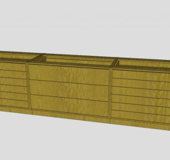 办公室餐边柜SU模型下载_sketchup草图大师SKP模型