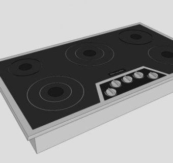 家用电器电炉炉顶SU模型下载_sketchup草图大师SKP模型