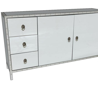 餐具柜铆钉SU模型下载_sketchup草图大师SKP模型