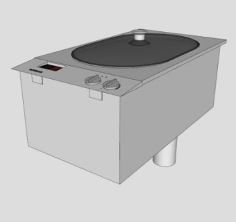 加格根家电油炸锅SU模型下载_sketchup草图大师SKP模型