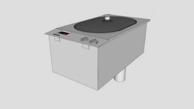 加格根家电油炸锅SU模型下载_sketchup草图大师SKP模型