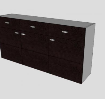 维托萨摩亚餐边柜SU模型下载_sketchup草图大师SKP模型