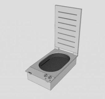 烧烤炉加热炉SU模型下载_sketchup草图大师SKP模型