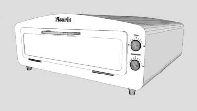 电动比萨烤箱SU模型下载_sketchup草图大师SKP模型