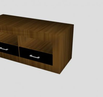小型实木餐具柜SU模型下载_sketchup草图大师SKP模型