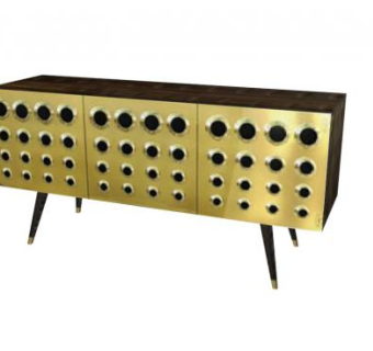 金门餐边柜SU模型下载_sketchup草图大师SKP模型