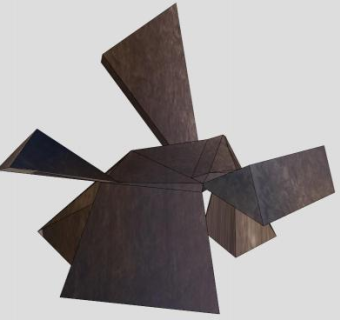 卡斯特罗抽象雕塑SU模型下载_sketchup草图大师SKP模型