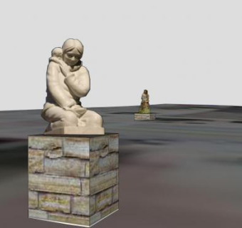 菲利普斯大道雕刻SU模型下载_sketchup草图大师SKP模型