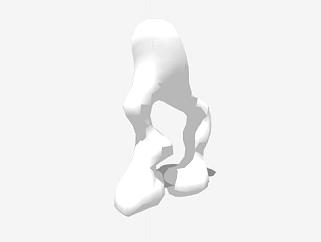 现代白色雕塑SU模型下载_sketchup草图大师SKP模型