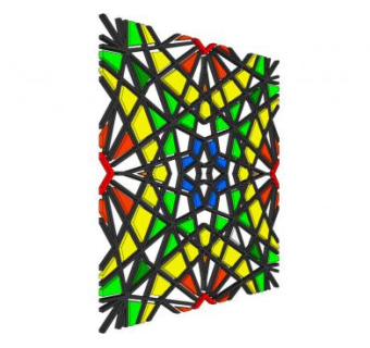 现代方形彩色雕塑SU模型下载_sketchup草图大师SKP模型