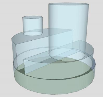 透明玻璃雕塑SU模型下载_sketchup草图大师SKP模型
