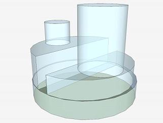透明<em>玻璃雕塑</em>SU模型下载_sketchup草图大师SKP模型