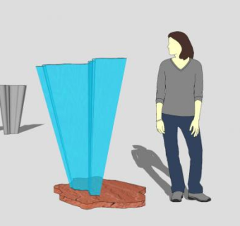 重力波雕塑SU模型下载_sketchup草图大师SKP模型