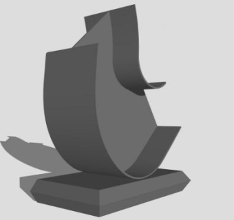 艺术雕塑SU模型下载_sketchup草图大师SKP模型