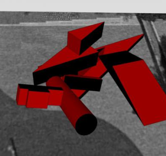 现代艺术雕塑SU模型下载_sketchup草图大师SKP模型